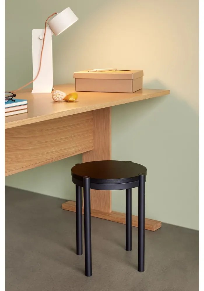 Íróasztal tölgyfa dekoros asztallappal 70x140 cm Forma – Hübsch