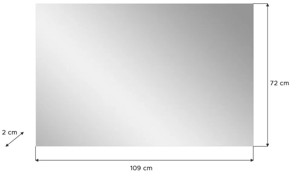 Prego fali tükör 110x71cm