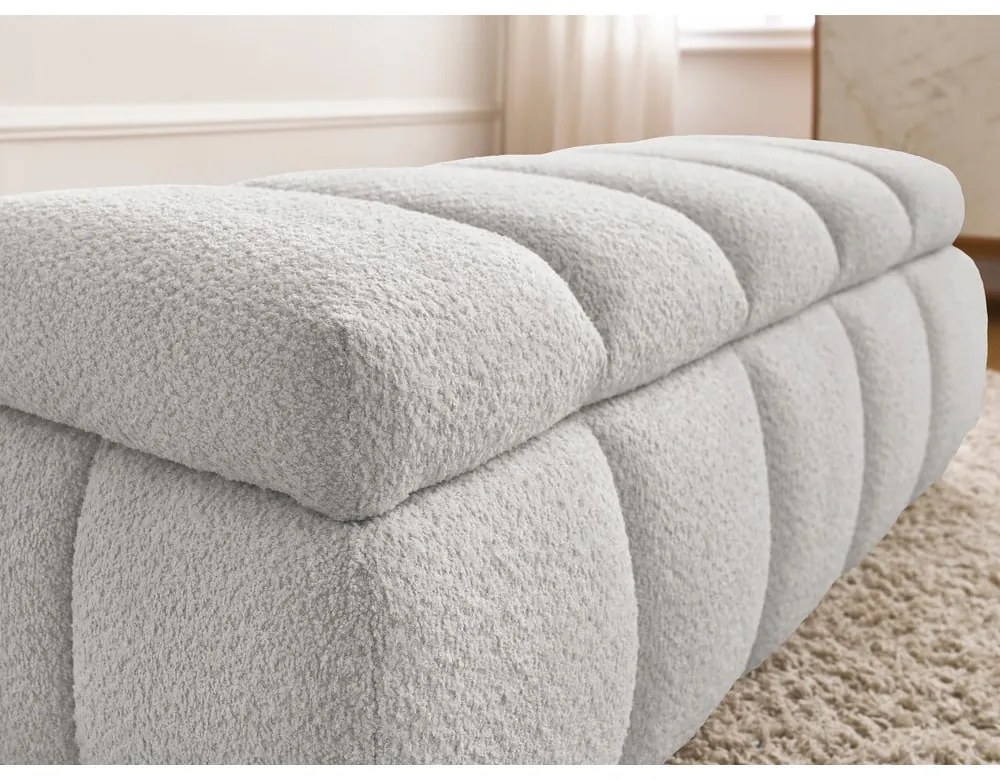 Világosszürke buklé pad – Bobochic Paris