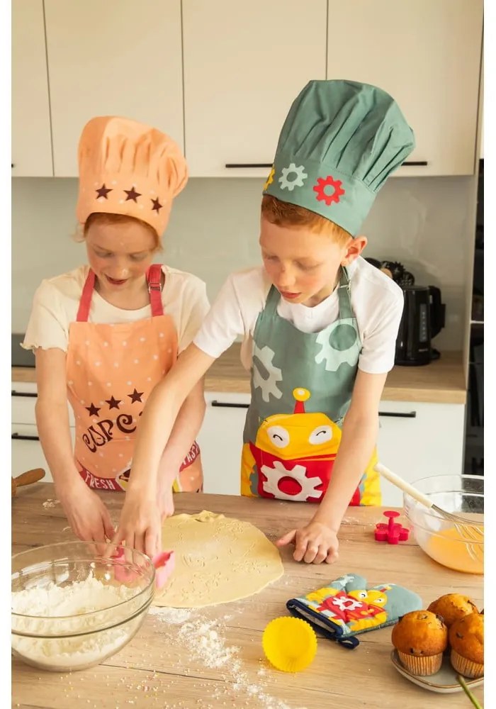 Pamut gyerek konyhai szett 4 db-os Cupcakes - Tiseco Home Studio