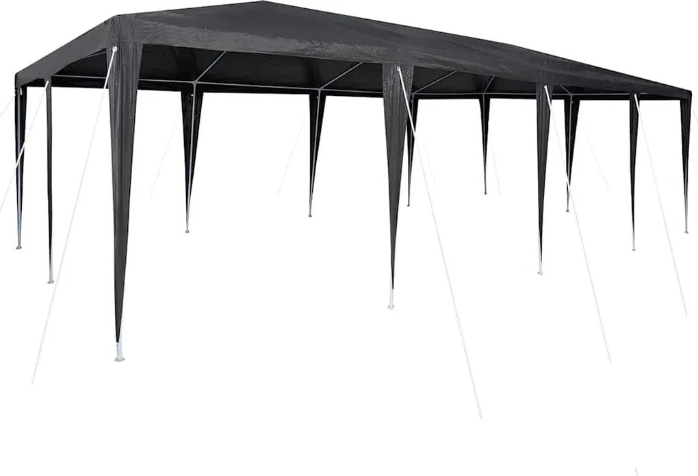 vidaXL Partysátor Antracit 800 x 400 x 266 cm Poliészter és Acél
