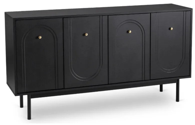 Komoda MARLEN 155 cm Czarna