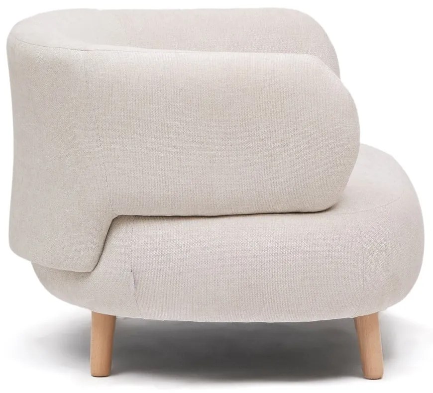 Bézs zsenília fotel Luisa – Kave Home