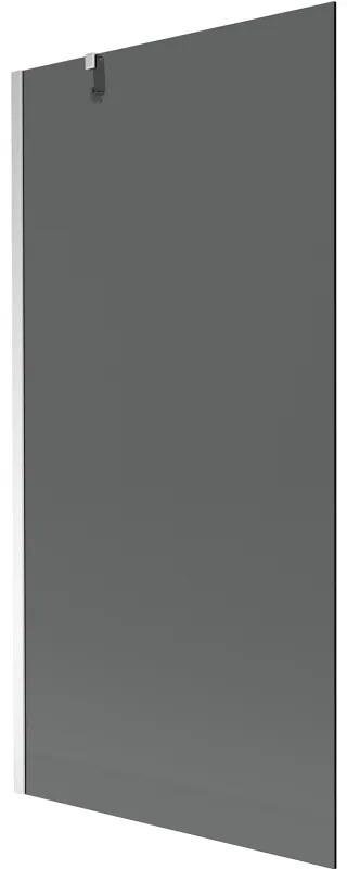 Mexen Next, kádparaván 1 szárny 90 x 150 cm, fix szárny, 6 mm szürke üveg, króm profil, 895-090-000-00-40-01