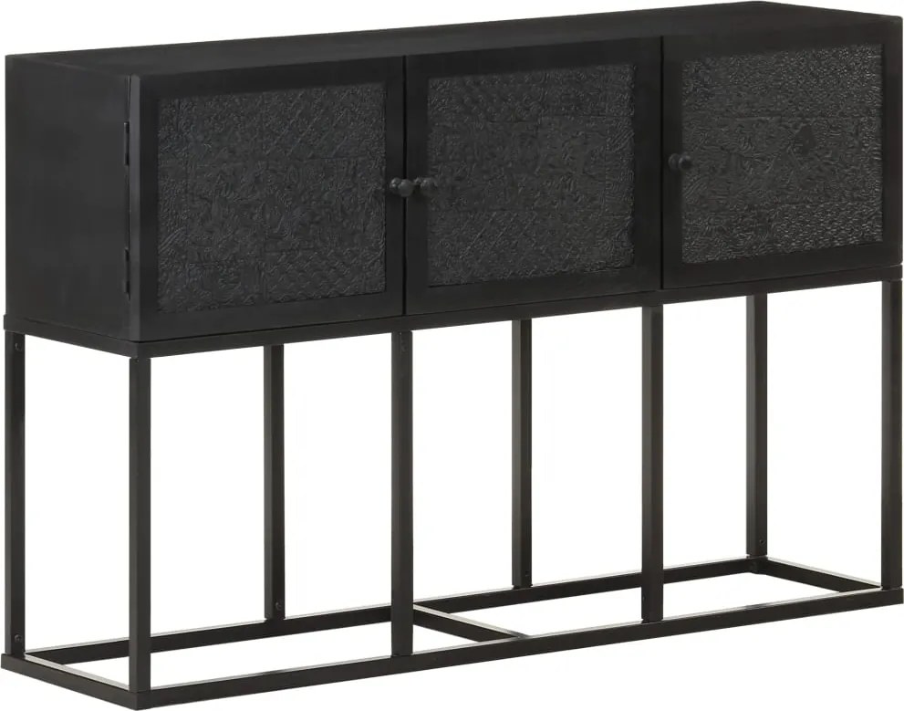 vidaXL tömör mangófa tálalószekrény 115 x 30 x 76 cm