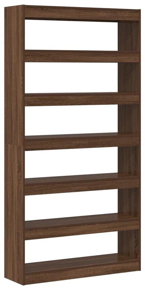 Könyvespolc Barna tölgy Mérnöki fa 100 x 30 x 198 cm