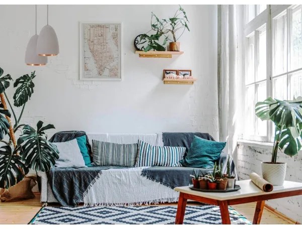 Klausen 111041 - Csillár zsinóron CONCRETE 1xGU10/5W/230V szürke/réz