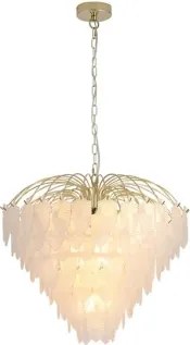 Searchlight 48970-10SB - Láncos csillár FEATHER 10xE14/60W/230V