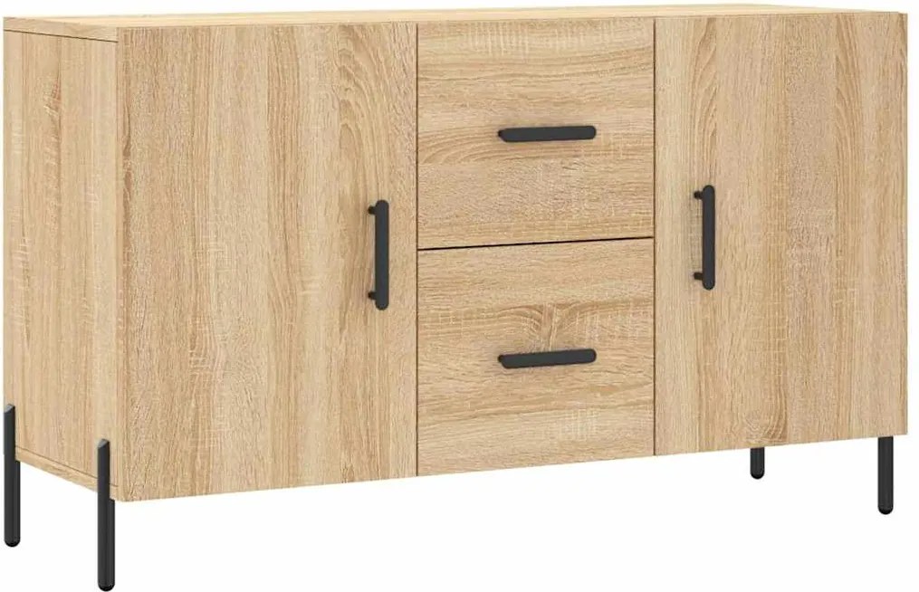 vidaXL sonoma tölgy színű szerelt fa tálalószekrény 100 x 36 x 60 cm