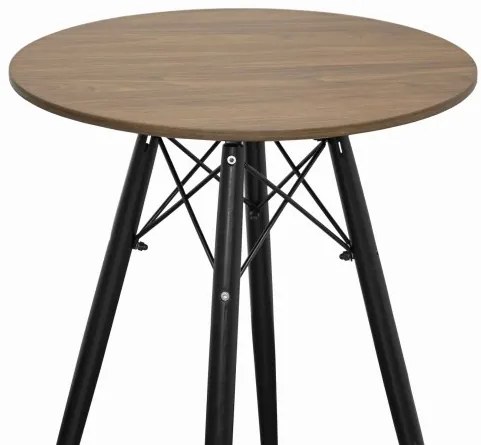 Kör asztal ANELLO Dark Ash 60cm