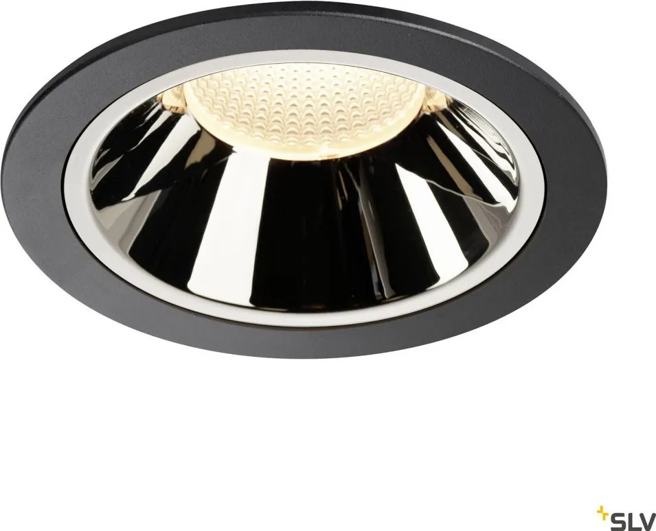 SLV 1004014 NUMINOS DL XL Fürdőszobai Beépíthető Lámpa Króm, Fekete LED IP44