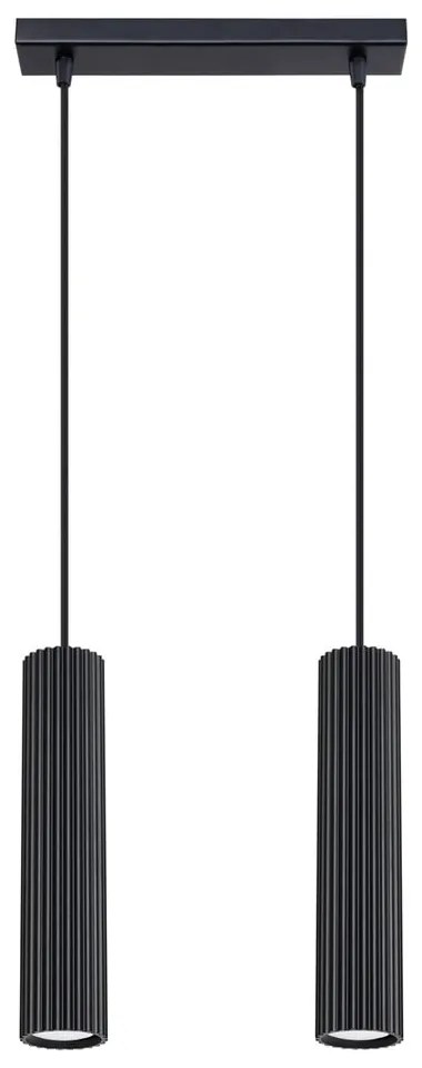 Fekete fém függőlámpa Gleam – Sollux