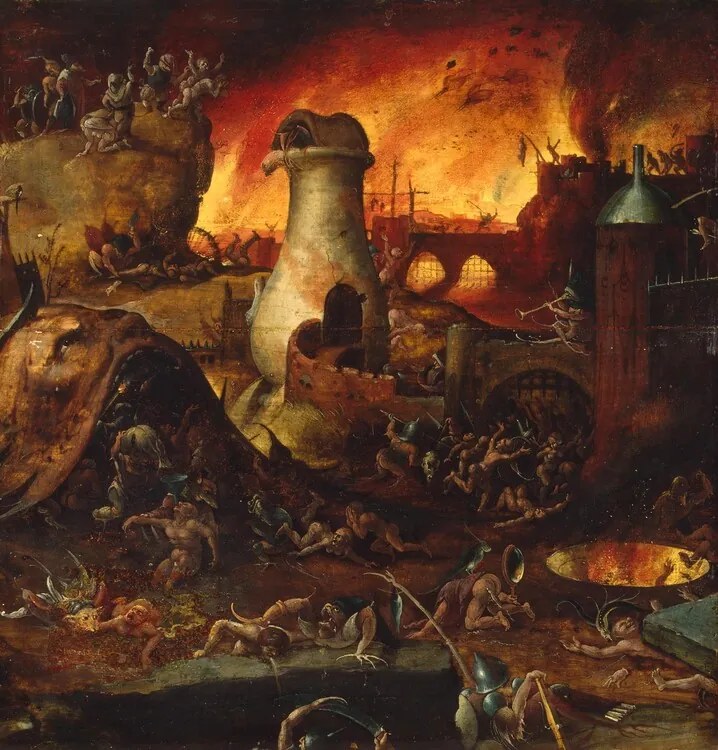 Reprodukció Hell, Hieronymus Bosch