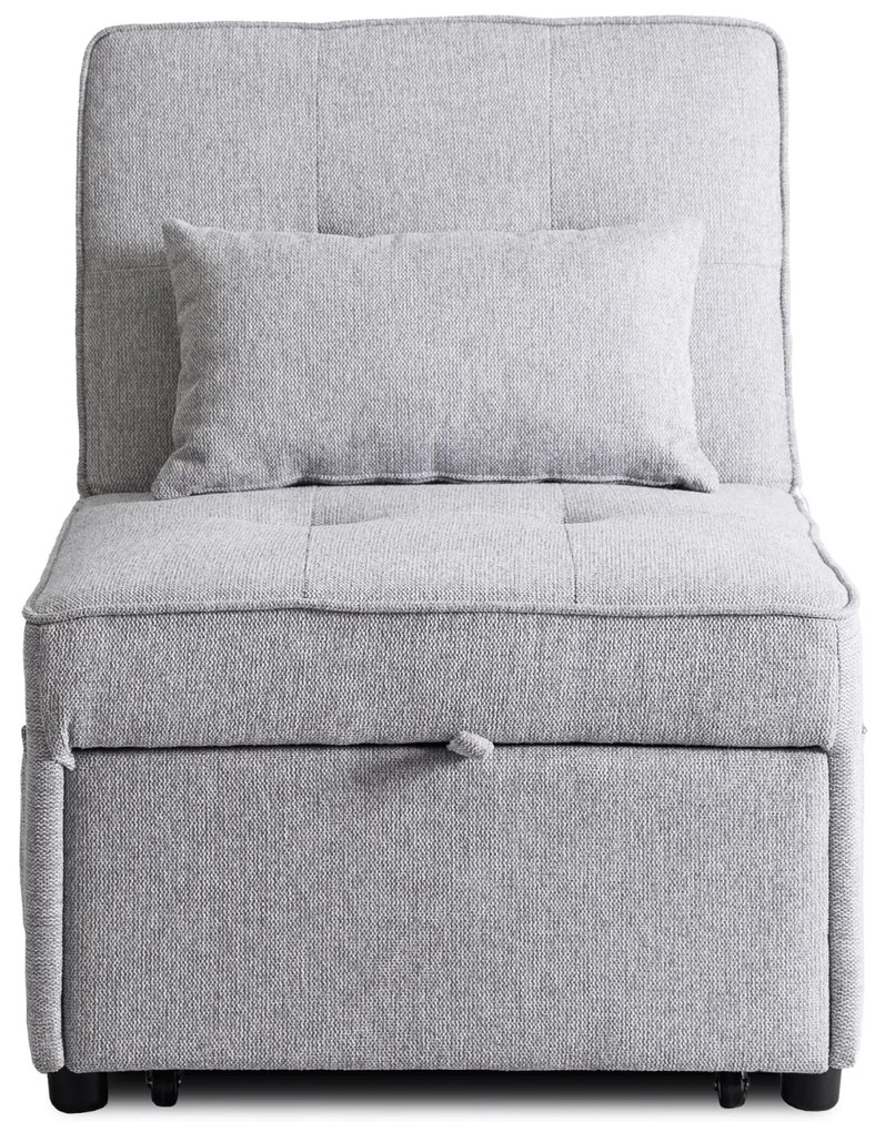 Ágyazható Fotel Szürke Színben. IBERIS 67 cm