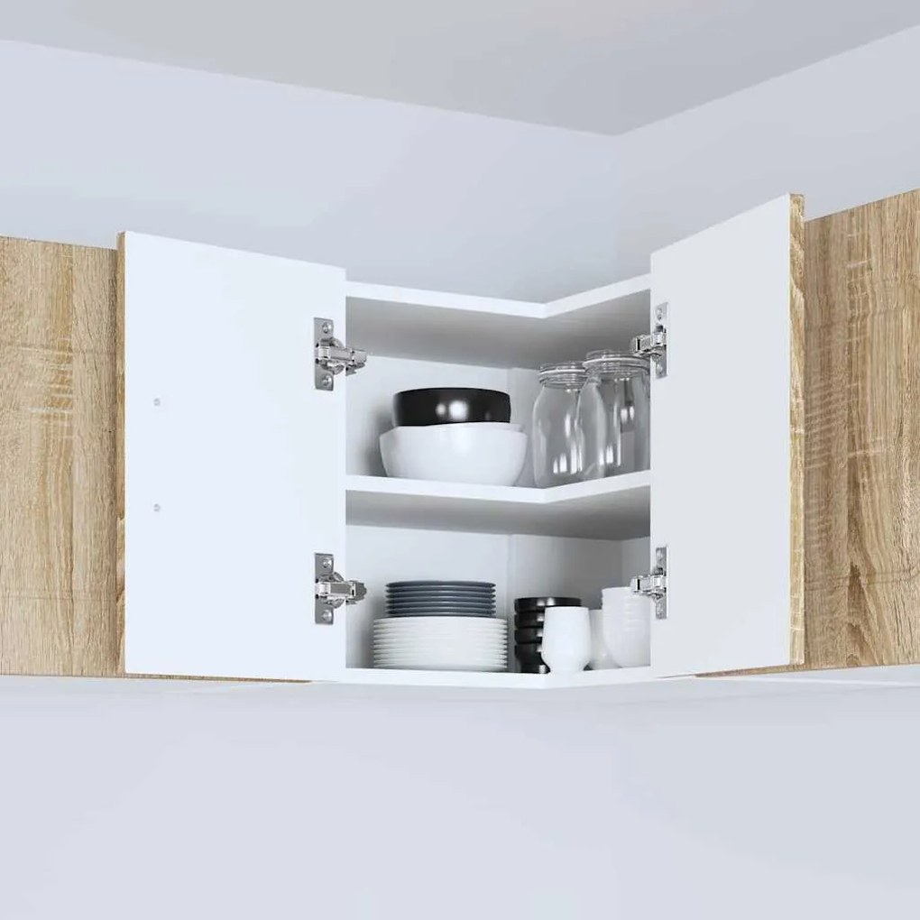 Fali konyhaszekrény Sonoma tölgy 57 x 57 x 40 cm Faanyag