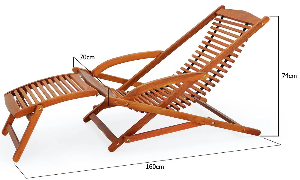 Deuba Taia fa napozóágy – akác