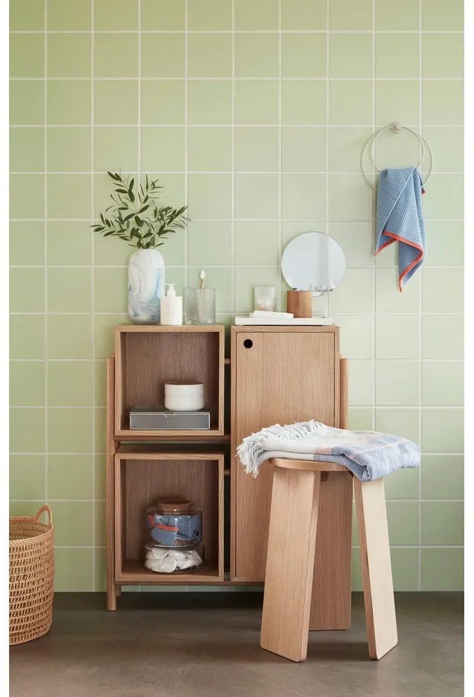 Thea kék pamut konyharuha, 40 x 60 cm - Hübsch