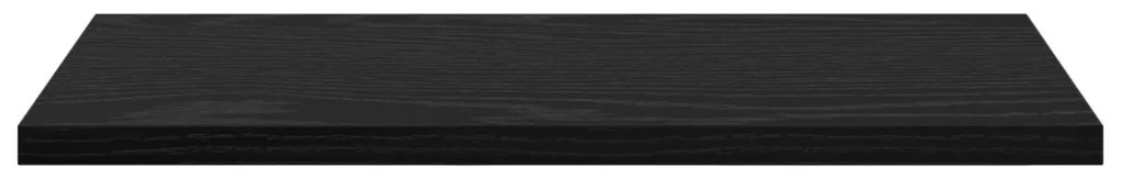 Polcozó Deszkák - 4 db Fekete tölgy, 40x20x1.5 cm, mérnöki fából készült.