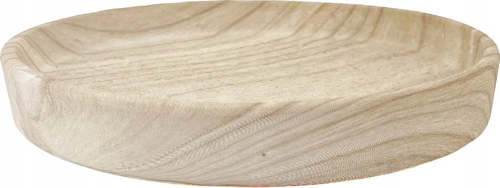 Kerámia dísztálca Luma, 18×18×2,5 cm fahatású