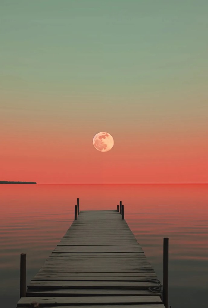 Poszter 67,5x100cm Hold a víz felett