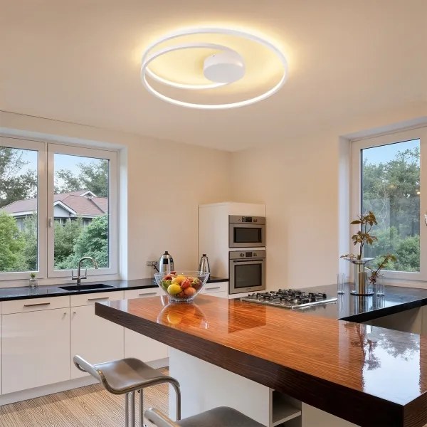 Brilagi - Dimmelhető LED mennyezeti lámpatest TWISTER LED/75W/230V átm. 70 cm fehér + távirányító