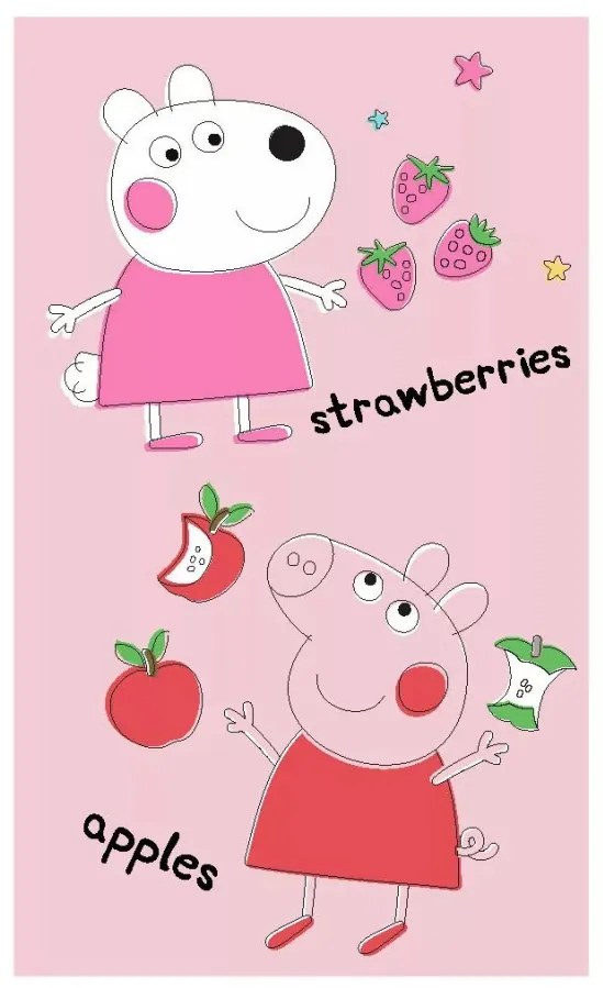 Peppa malac Fruits kéztörlő, arctörlő, törölköző 30x50 cm