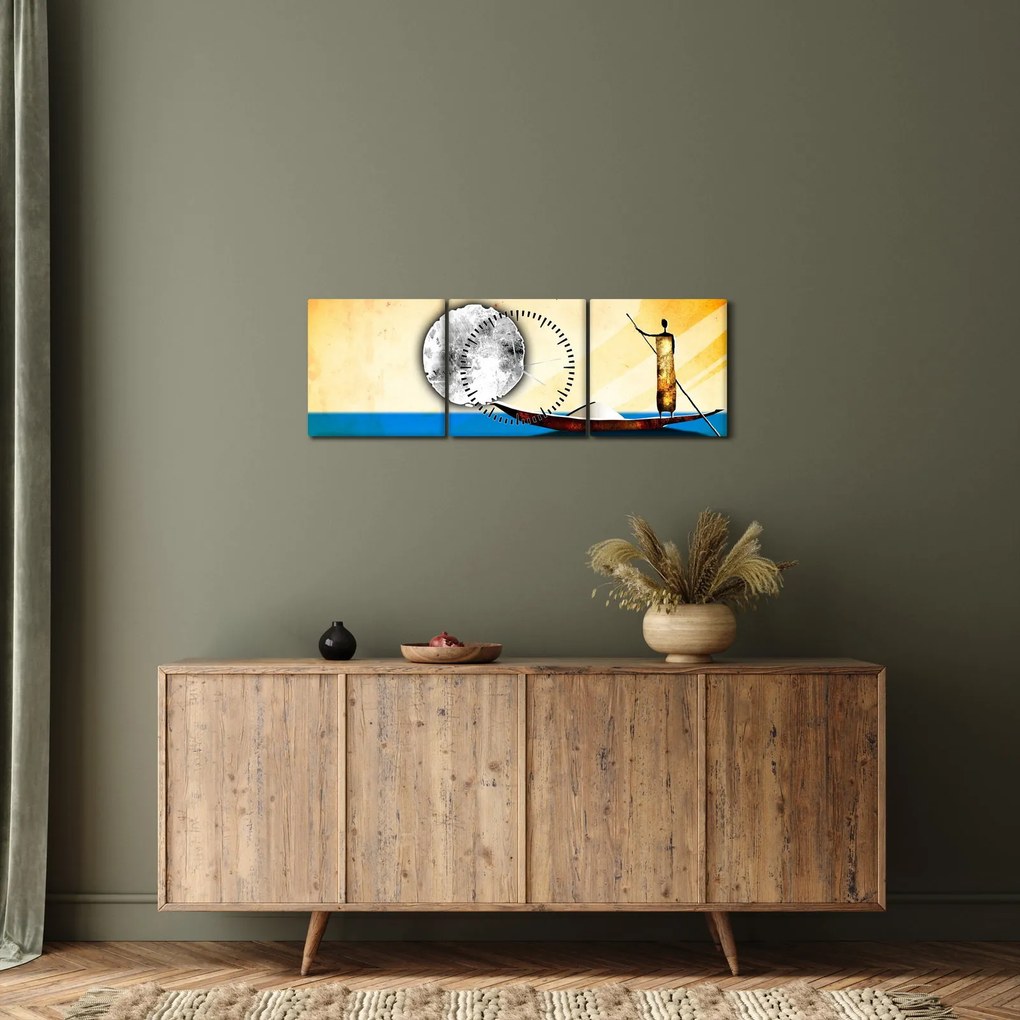 Festés - Ősi festészet (órával) (90x30 cm)