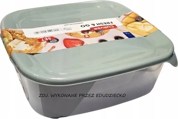 Curver Fresh &amp; Go két tartályos szett 0,8 l 1,7 l Szürke