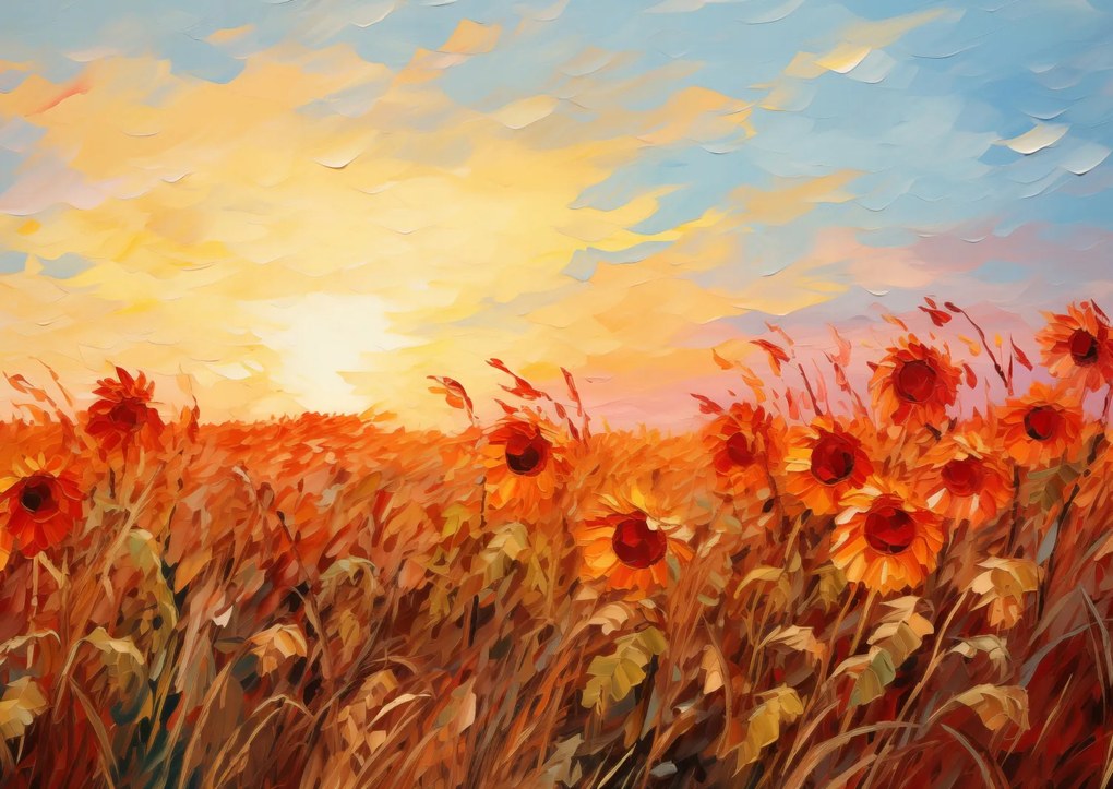 Poszter 84x59,5cm Alkonyat lángjai