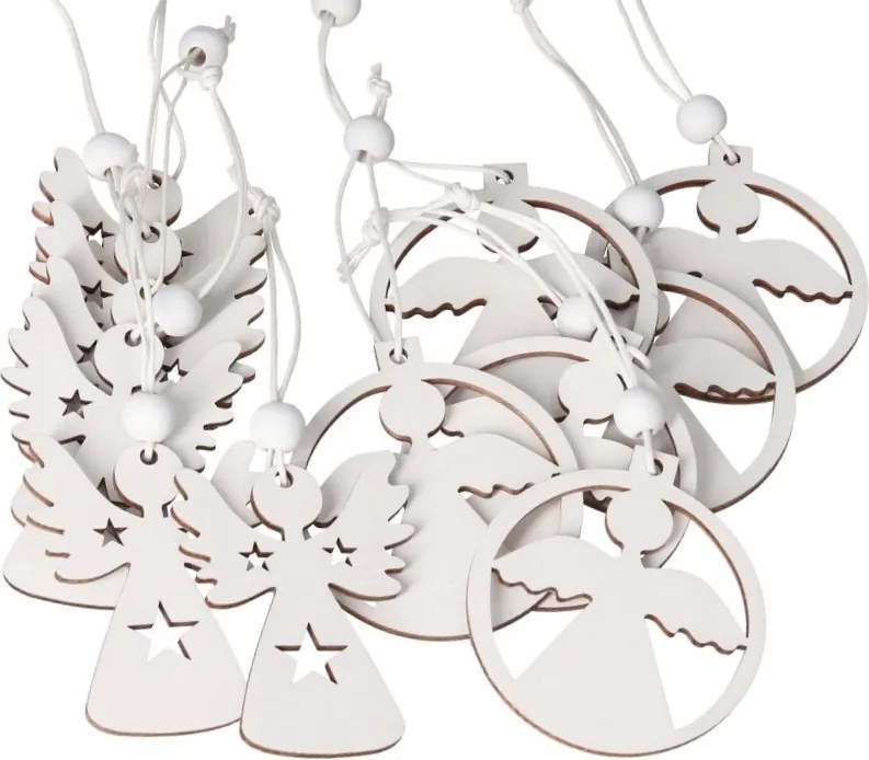 Karácsonyfadísz Fa Angyalkák Dísz 12DB