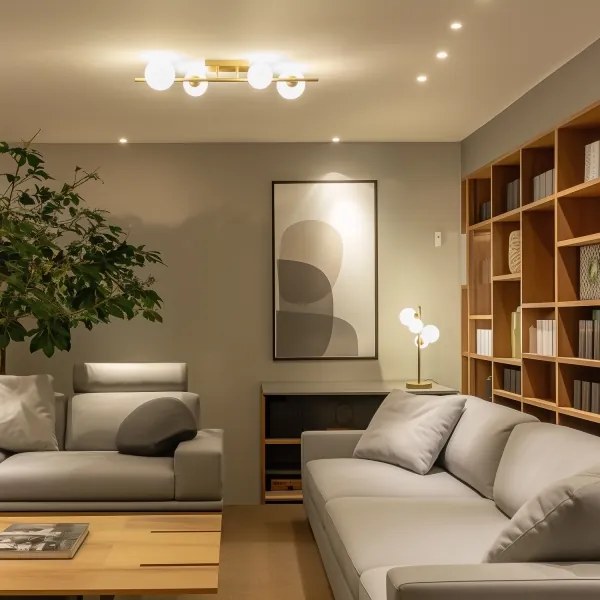 Brilagi - LED Felületre szerelhető csillár MILLA 4xG9/3W/230V arany/fehér