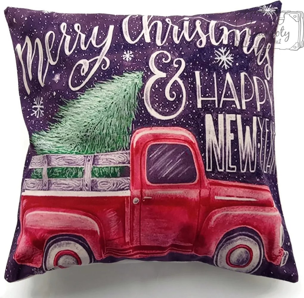 Párnahuzat Jancsi Karácsonyfa Mikulás Ajándék Tr3