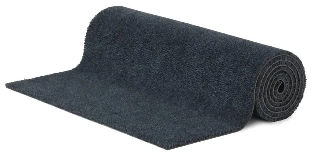 ajtószőnyeg sötétszürke 100x300 cm bojtos kókuszrost