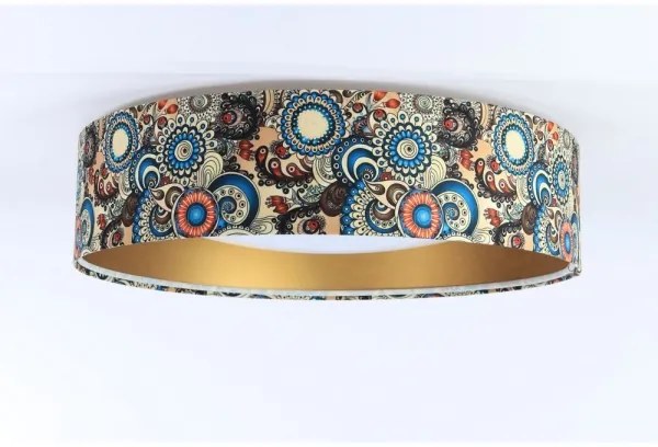 GALAXY LED 24W mennyezeti lámpa, színes, arany kivitel