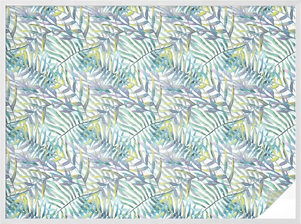 Ablakfólia öntapadós adatvédelem Trópusi akvarell 200x146