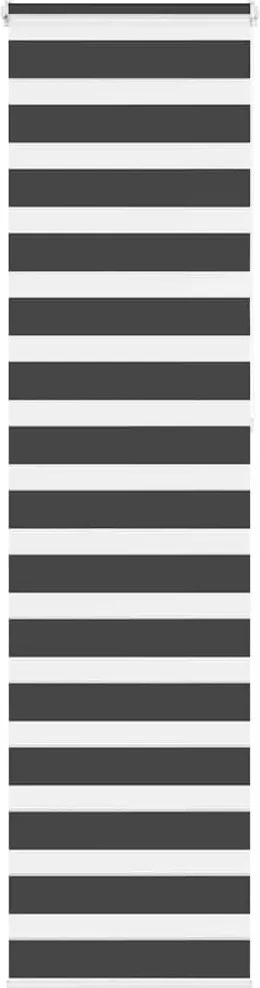 vidaXL zebrafüggönnyel fekete szövetszélesség 55,9 cm poliészter