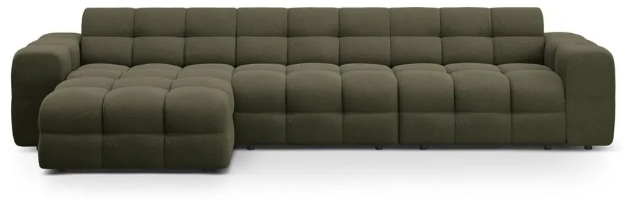 Zöld sarokkanapé (bal oldali-heverő résszel) Kendal – Micadoni