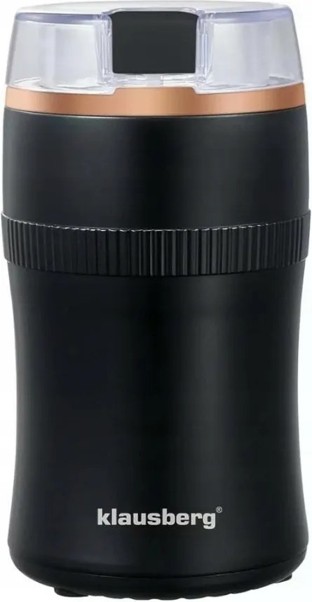 Elektromos szemes kávé daráló Kicsi 10,5x18 cm Fekete Klausberg