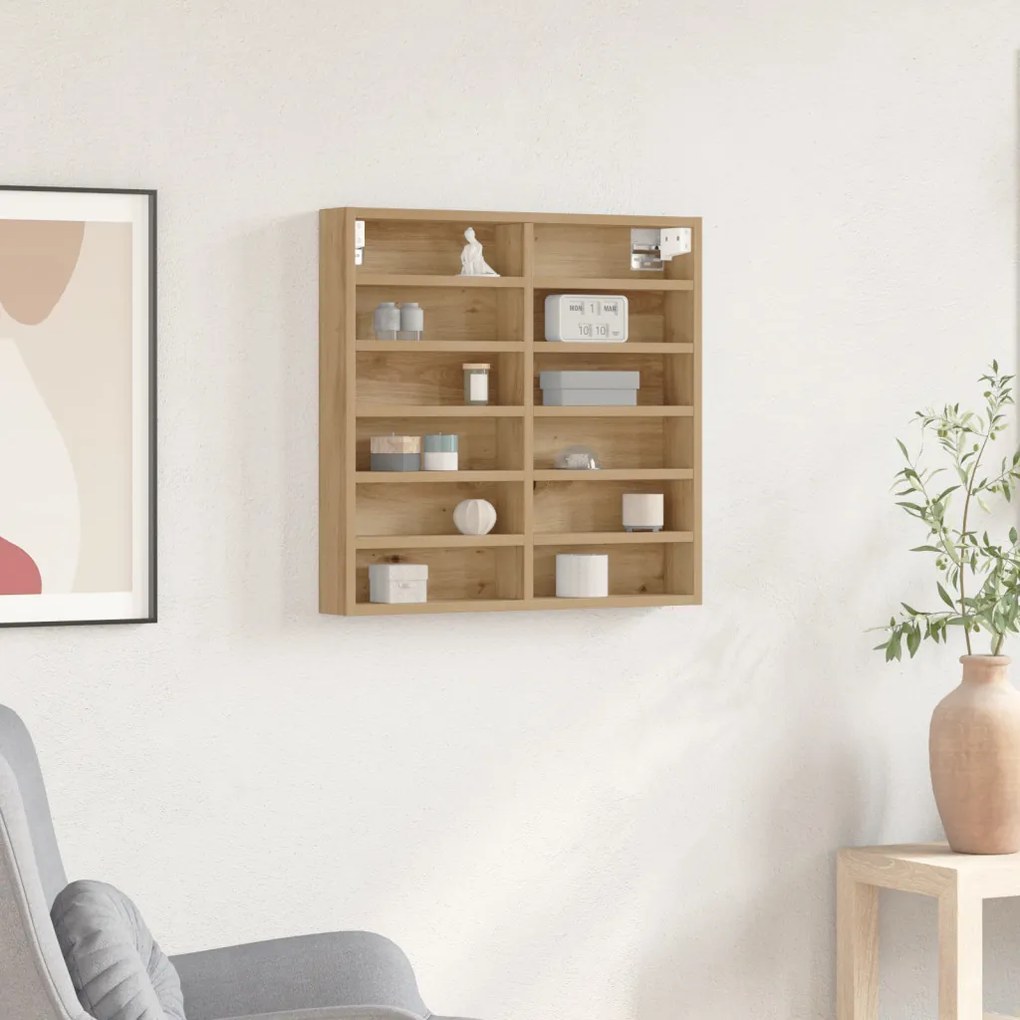 Vitrine Cabinet Artisan Oak 60x8,5x58 cm Mérnöki Fa