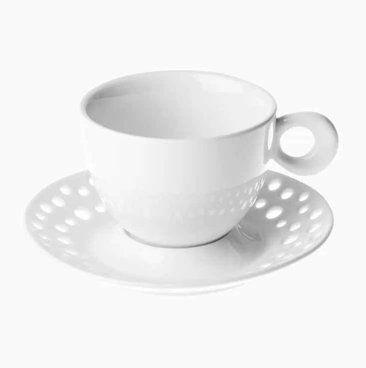 Lunasol - Lyukacsos peremű csészealj 15 cm - Flow (491174)