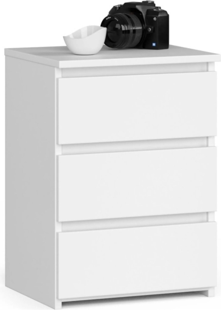 Éjjeliszekrény 40 cm CL3 fehér éjjeli asztal Akd