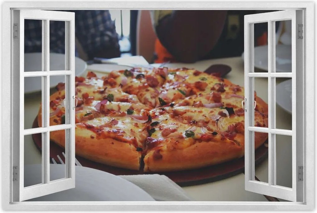 Poszterek 120x80 Pizza darabokban