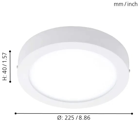 Eglo 78201 - FUEVA LED mennyezeti lámpa LED/16,5W/230V