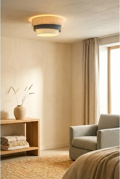 Brilagi - TRIO mennyezeti lámpa 1xE27/60W/230V, átm. 40 cm, krém/szürke