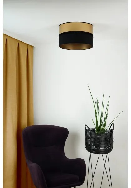 Brilagi - Mennyezeti lámpa ROYAL 1xE27/15W/230V átm. 40 cm fekete/arany