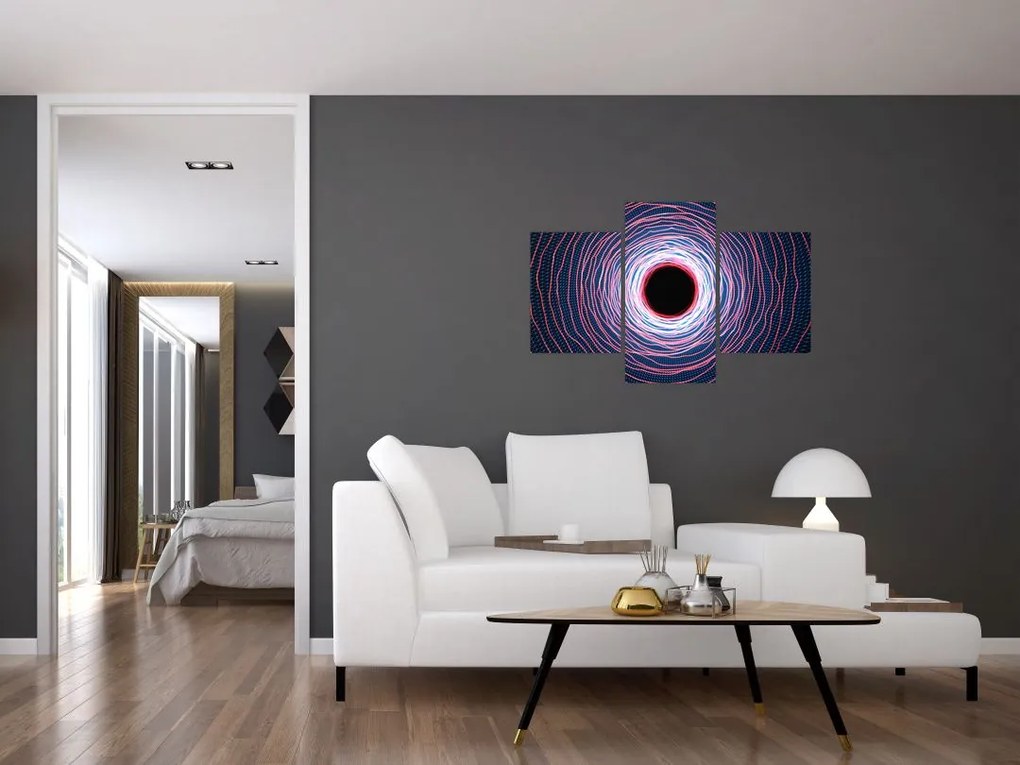 A kör absztrakció képe (90x60 cm)