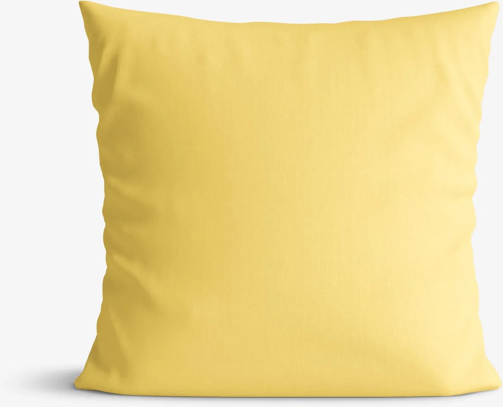 Goldea pamut párnahuzat - sárga 50 x 50 cm