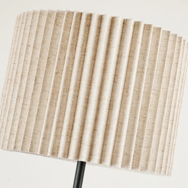 Brilagi - Állólámpa NORDIC WAVE 1xE27/15W/230V lenvászon/fekete