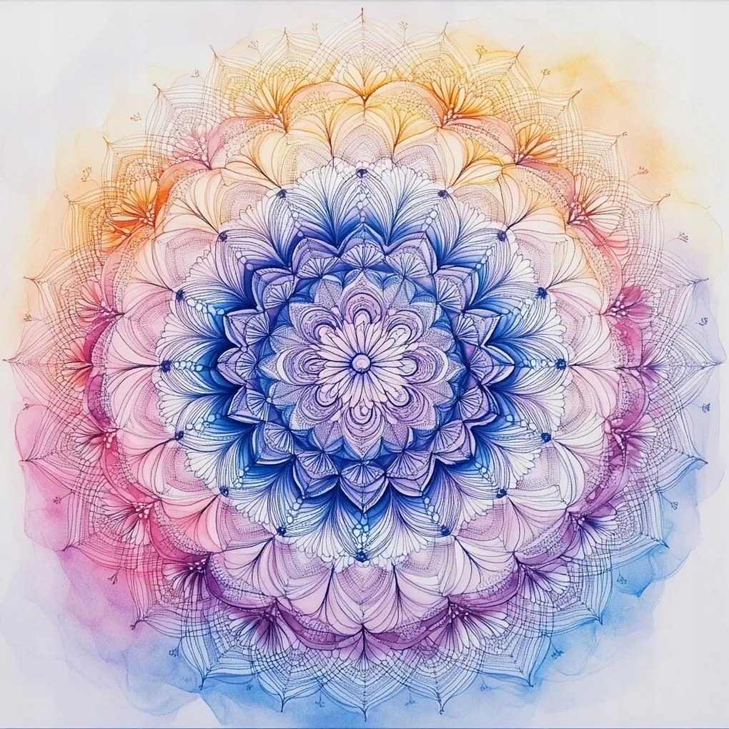 Vászonkép Canvas Mandala Harmónia Meditáció Zen Szellem Csipke 80x80