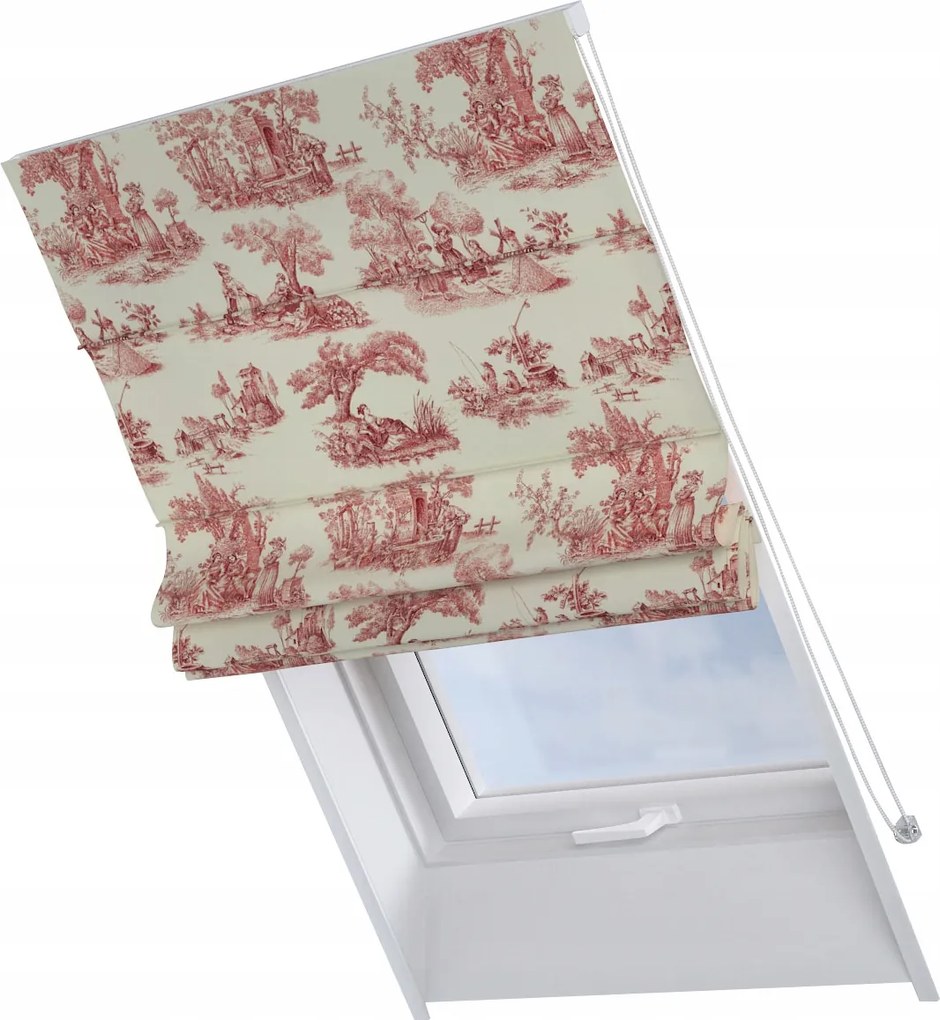 Kész redőny Rimini tetőtéri ablakra 50x60cm piros